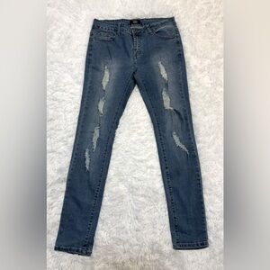 MAO Women’s Distressed Skinny Jeans